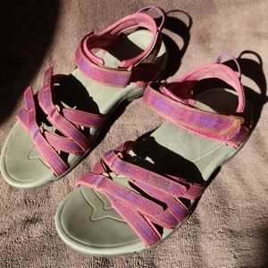 Teva Purple Tirra Velcro Hiking Sandals Size 6.5